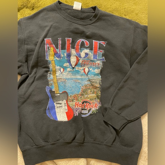 EUC Nice France Hard Rock Cafe Sweatshirt - Picture 1 of 4